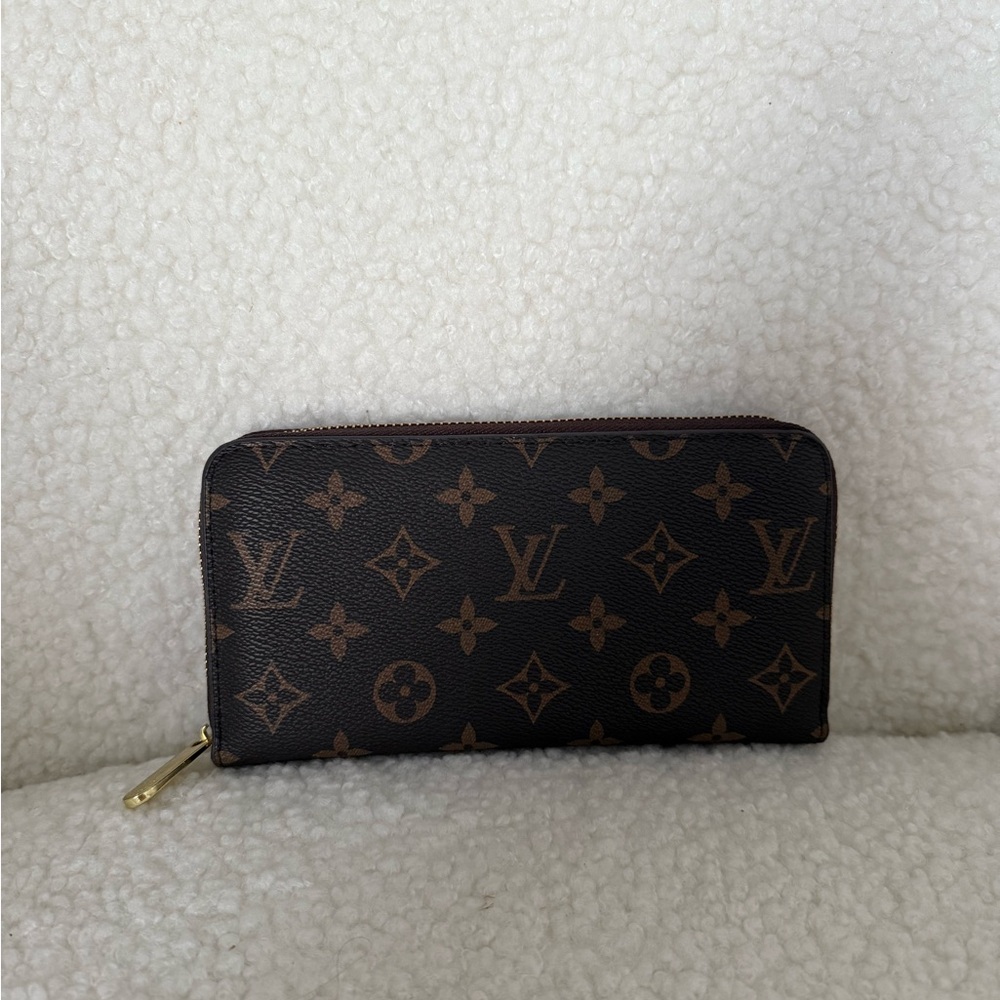 Louis Vuitton Dark Brown Monogram Zip Wallet
